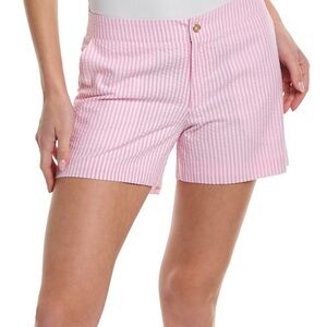 Duffield Lane Pink and White Striped Women's Shorts